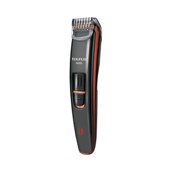 Masina de tuns barba Taurus Hades, cutit otel inox, autonomie 50 min, ghid 1-8 mm, functioneaza cordless/retea, Ni-Mh, indicator de reincarcare, 18 trepte de reglare intre, Gri/Portocaliu Masina de tuns barba Taurus Hades, cutit otel inox, autonomie 50 min, ghid 1-8 mm, functioneaza cordless/retea, Ni-Mh, indicator de reincarcare, 18 trepte de reglare intre, Gri/Portocaliu