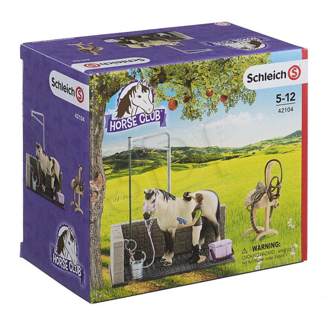 Set figurine Schleich, Loc pentru spalat caii