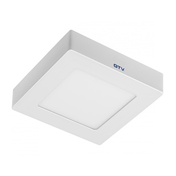 Spot LED patrat (aplicat) 19W, 1520 lm, AC230V, unghi 120°, lumina neutra 4000K, IP20, rama alba Spot LED patrat (aplicat) 19W, 1520 lm, AC230V, unghi 120°, lumina neutra 4000K, IP20, rama alba