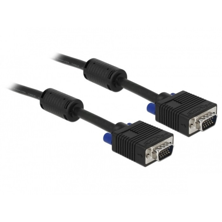 Кабел SVGA 15M-15M, 1m, Delock 82556