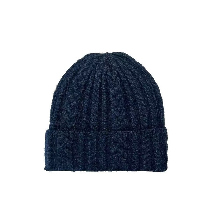 Caciula barbati, bleumarin, 58-64 cm, acril