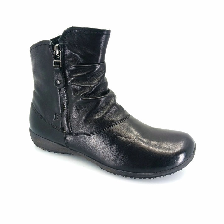 Botine dama Naly 24, Josef Seibel, Piele naturala, Negru