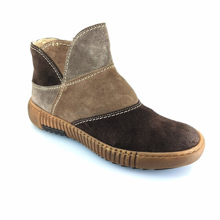 Дамски боти 04, Josef Seibel, Естествена кожа, Кафяв