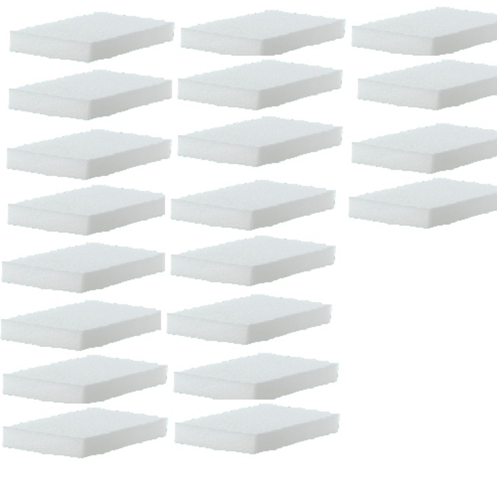 Set 20 Bureti Nano Alb, Cozevdnt, 10x6x2cm, utilizare versatila pentru bucatarie si baie