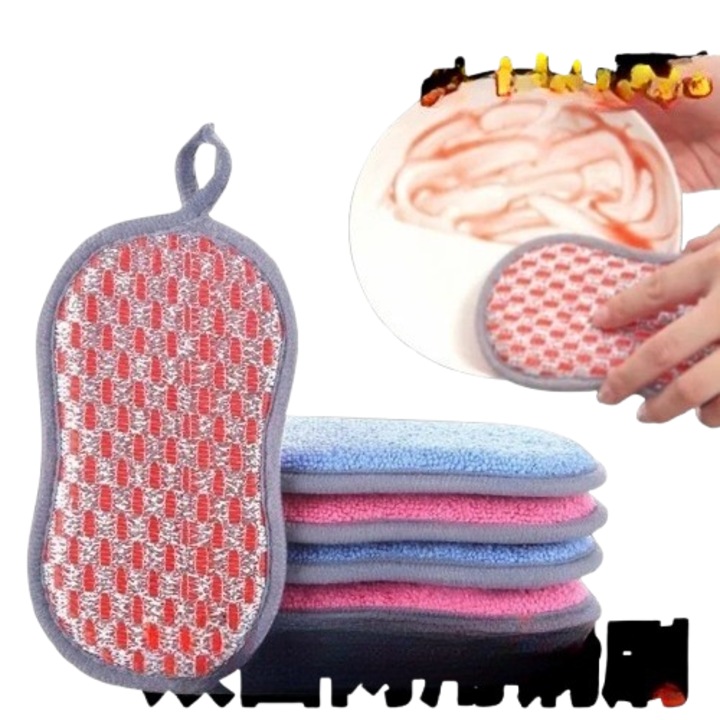 Burete de curatare dublu fata, Cozevdnt, 57x53x52cm, material din burete de mare, utilizare versatila
