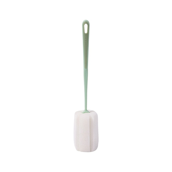 Burete de curatare cu maner lung, Cozevdnt, pentru cani si sticle de lapte, verde