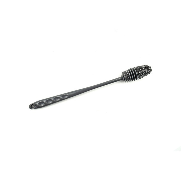 Perie de curatare din silicon cu maner lung, Cozevdnt, 26cm, pentru cani si sticle, rezistenta la temperaturi, lavabila in masina de spalat vase