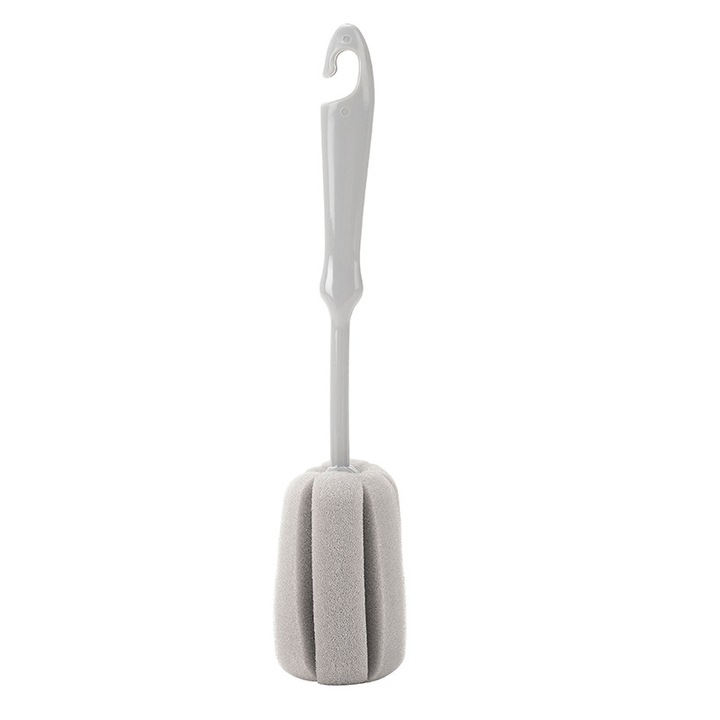 Burete de curatare cu maner lung Cozevdnt, multifunctional, 25cm, pentru cupe si sticle
