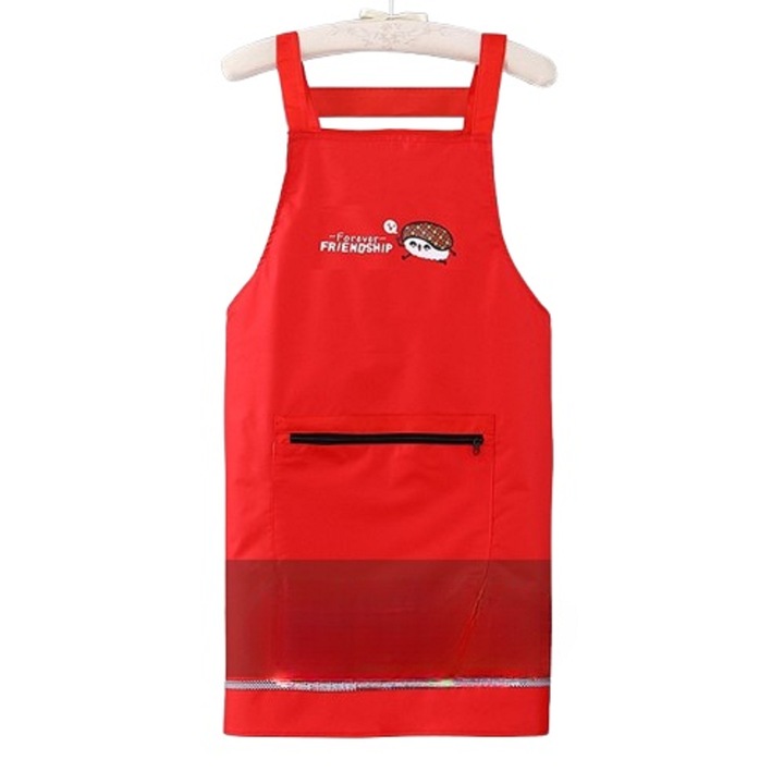 Sorturi bucatarie si gratar, Cozevdnt, sort de apa, rezistent la ulei, design unisex, rosu
