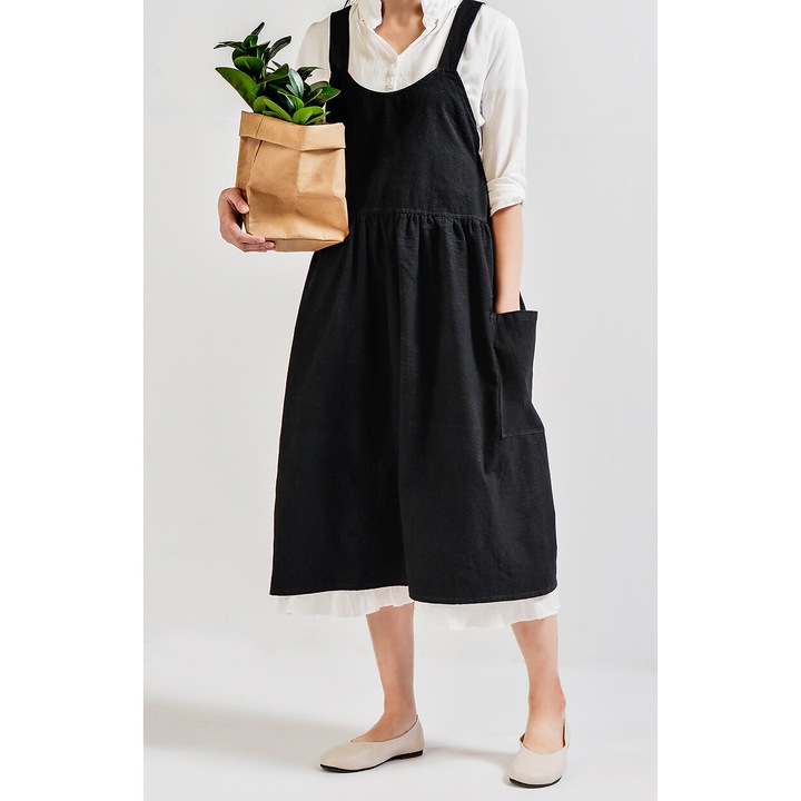 Sorturi bucatarie si gratar, Cozevdnt, sorturi din bumbac, design elegant, negru, 0.25kg