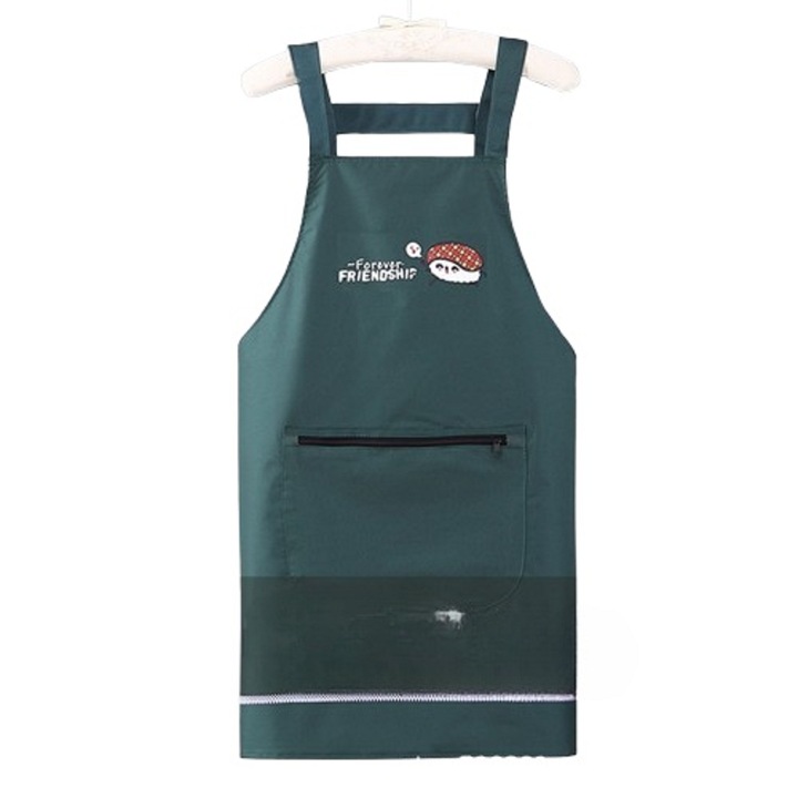 Sorturi bucatarie si gratar, Cozevdnt, sort impermeabil unisex, rezistent la ulei, verde