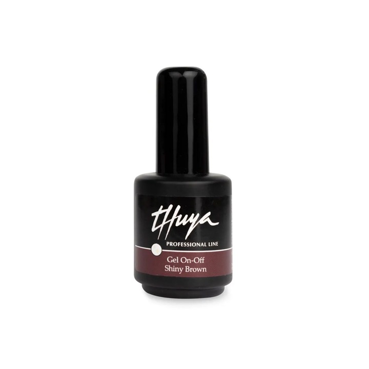 Oja cu gel, Thuya Professional GEL On-Off, SHINY BROWN, 14 mL
