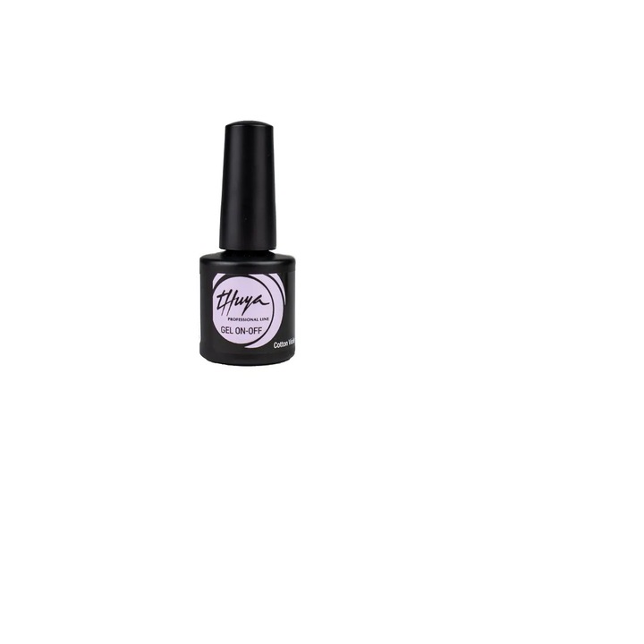 Oja cu gel, Thuya Professional GEL On-Off, COTTON VIOLET. 7 ml, 7 ml