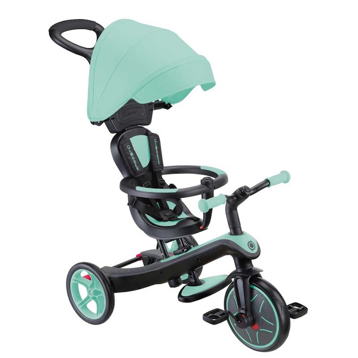 Триколка 4 в 1 GLOBBER EXPLORER TRIKE със сенник, ментово зелена