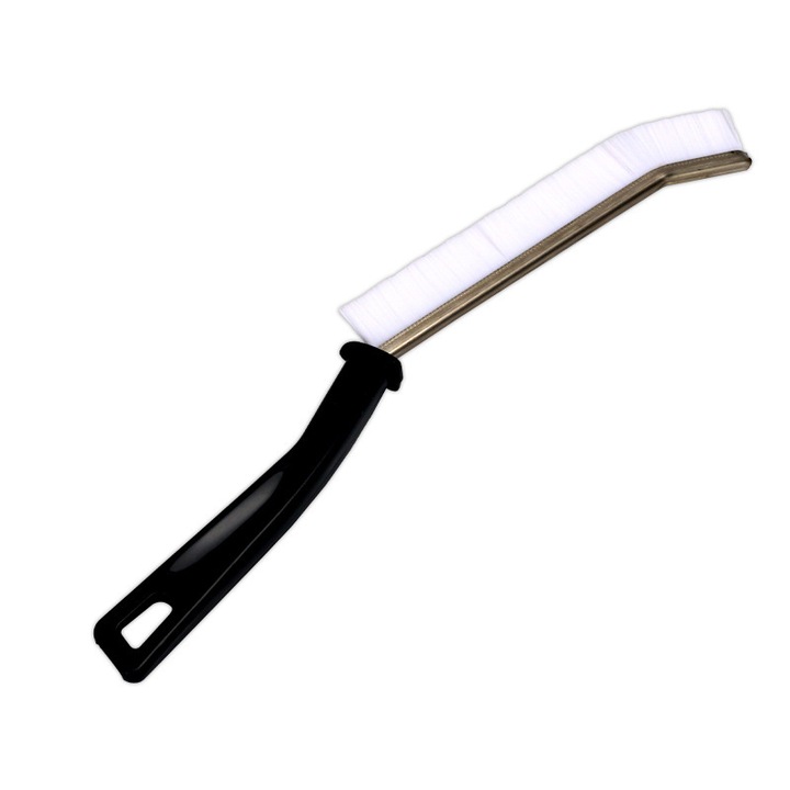 Burete multifunctional Cozevdnt, perii dure, alb, pentru curatarea colturilor si crapaturilor