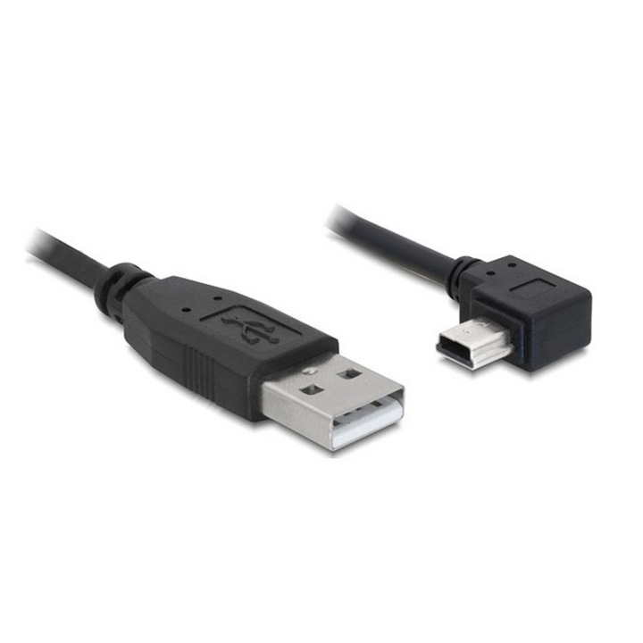 Delock кабел, USB 2.0-A, USB mini-B 5pin, 0.5 м
