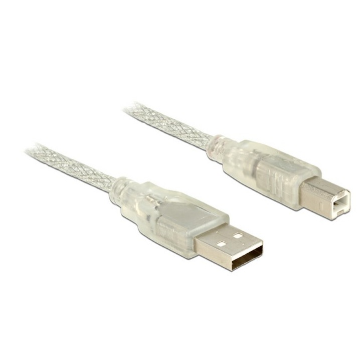 Delock USB 2.0-s kábel A-típusú csatlakozódugóval > USB 2.0-s, B-típusú csatlakozódugóval, 1,5 m