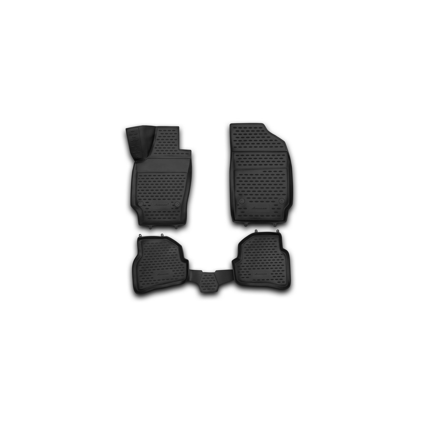Set 4 covorase auto din cauciuc pentru VW Polo V hatchback 12/2009 -> prezent