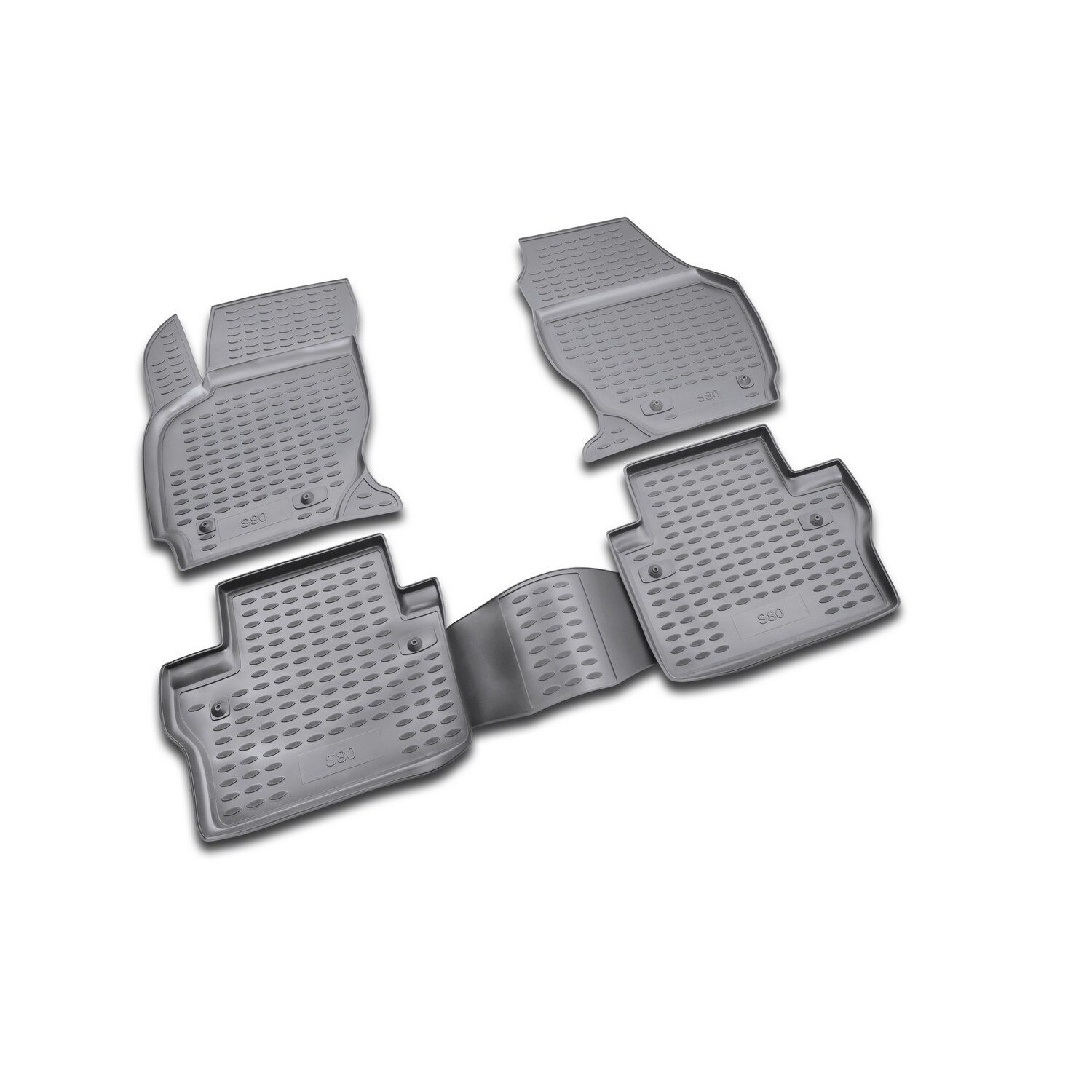 Set 4 covorase auto din cauciuc pentru VOLVO S80 2006 -> prezent