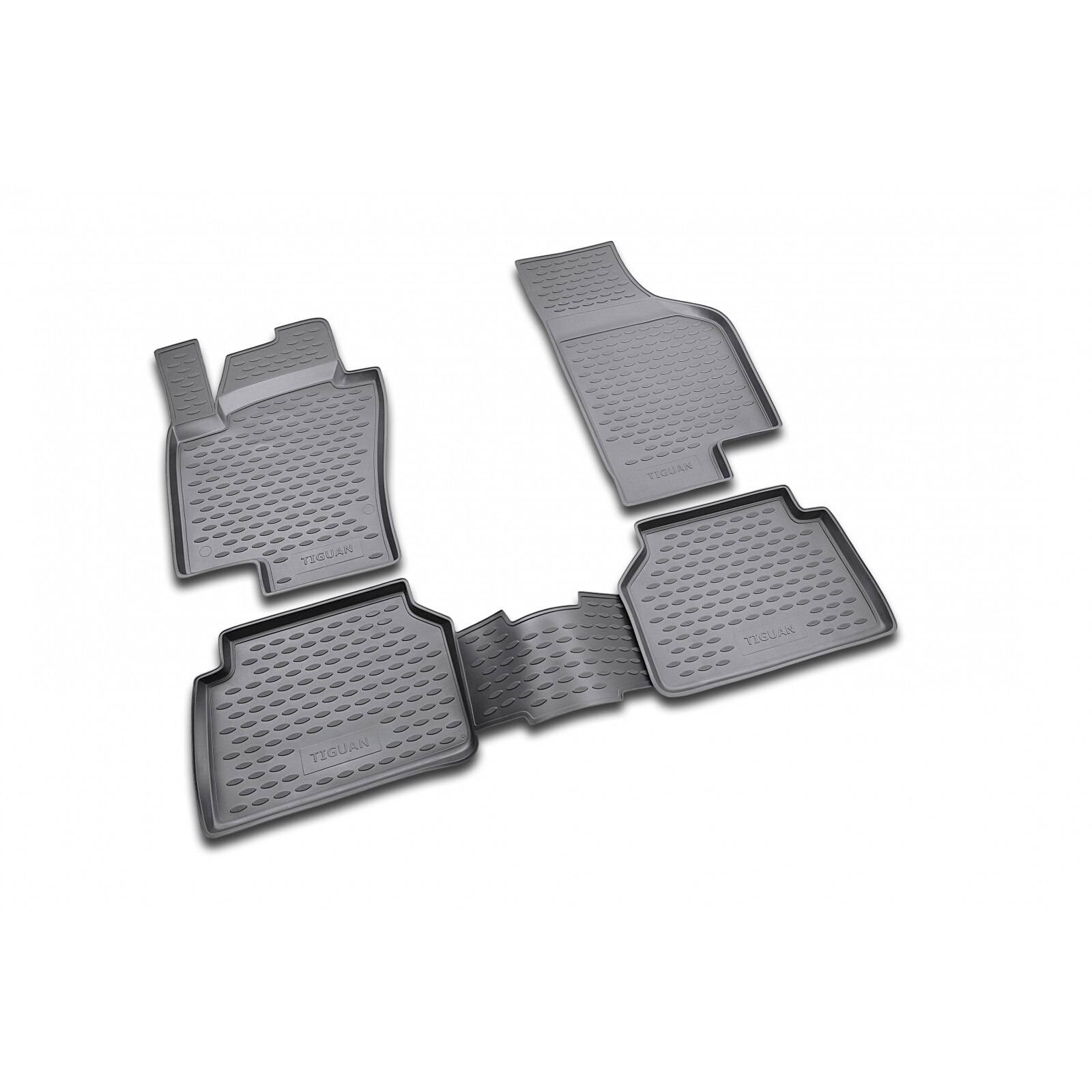Set 4 covorase auto din cauciuc pentru VW Tiguan 10/2007 -> prezent