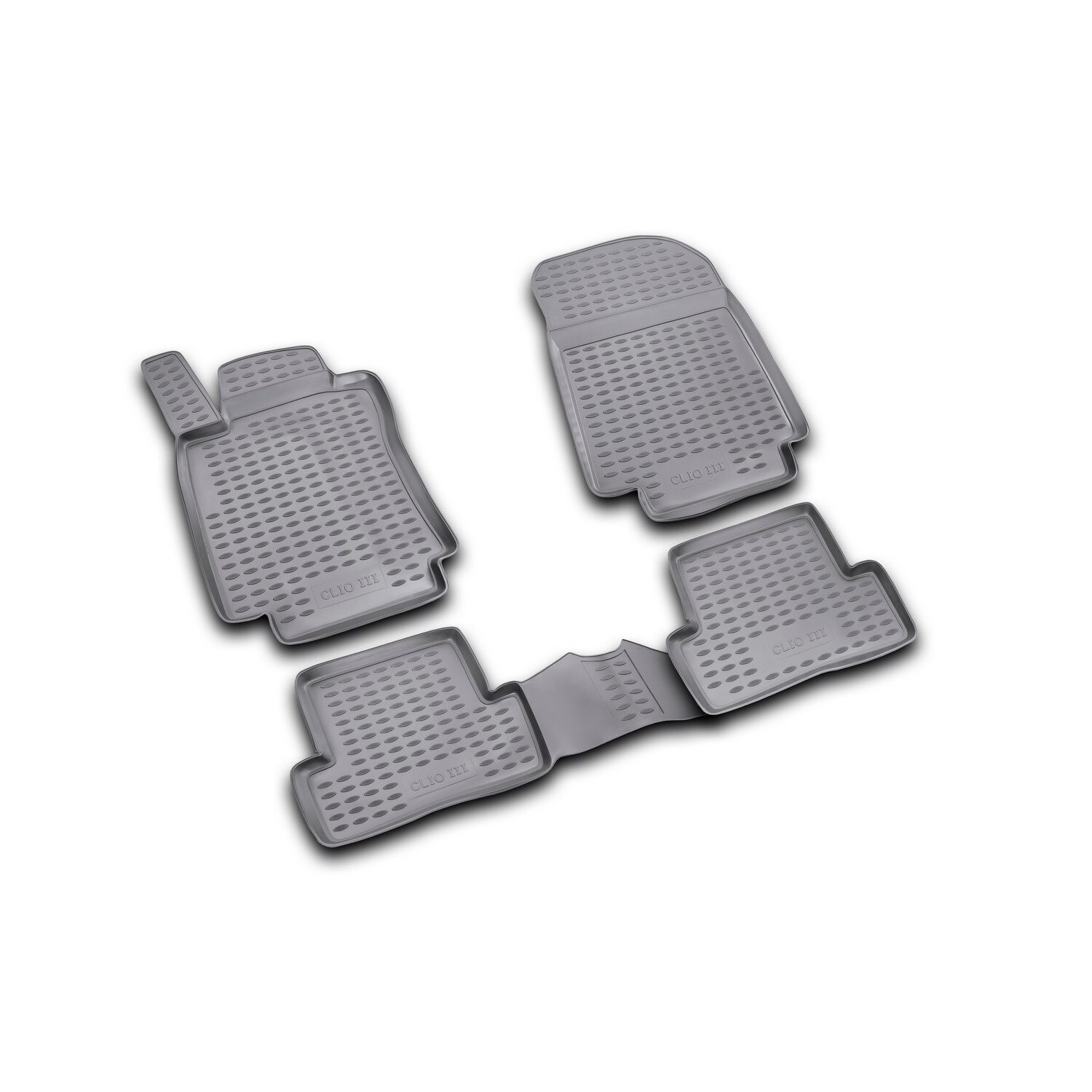 Set 4 covorase auto din cauciuc pentru RENAULT Clio III 2005 -> prezent