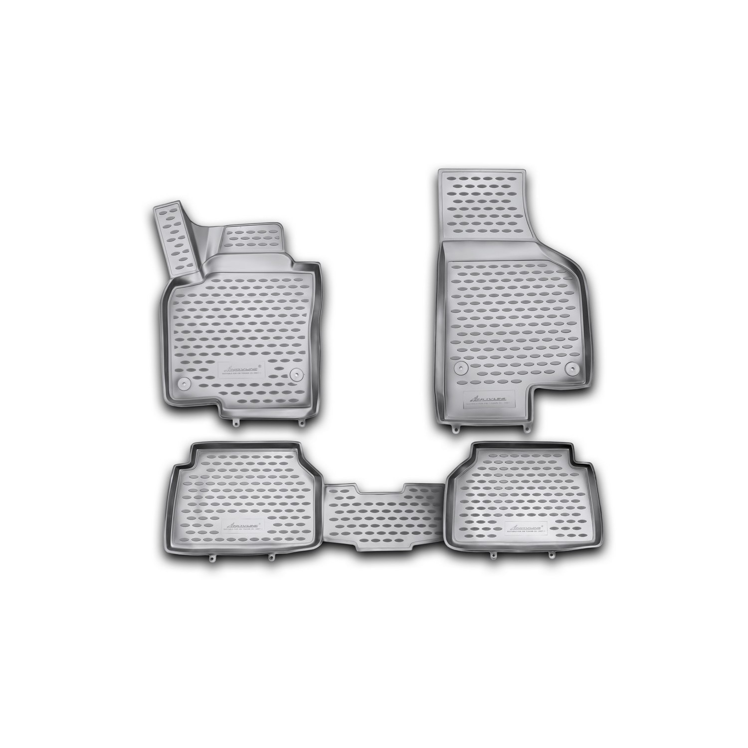 Set 4 covorase auto din cauciuc pentru VW Tiguan 10/2007 -> prezent