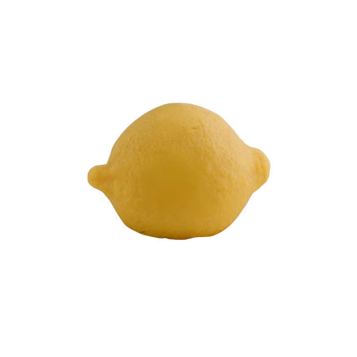 Lumanare draguta pentru aromoterapie cu lamaie simulata, ceara naturala de soia, parfum de lunga durata, poate fi folosita ca cadou de ziua de nastere pentru masa foto, potrivita pentru meditatie, ameliorarea stresului, scaldat, yoga, Galben