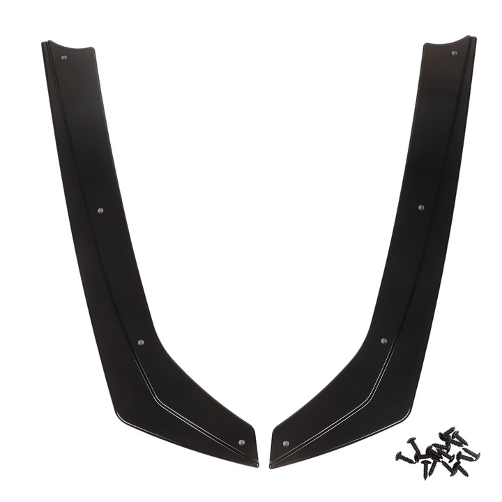 Spoiler posterior pentru bara de protectie, Bizaical, set 2 buc, negru lucios, ABS, pentru 3 Series G20 G21 M Sport 2019-2022