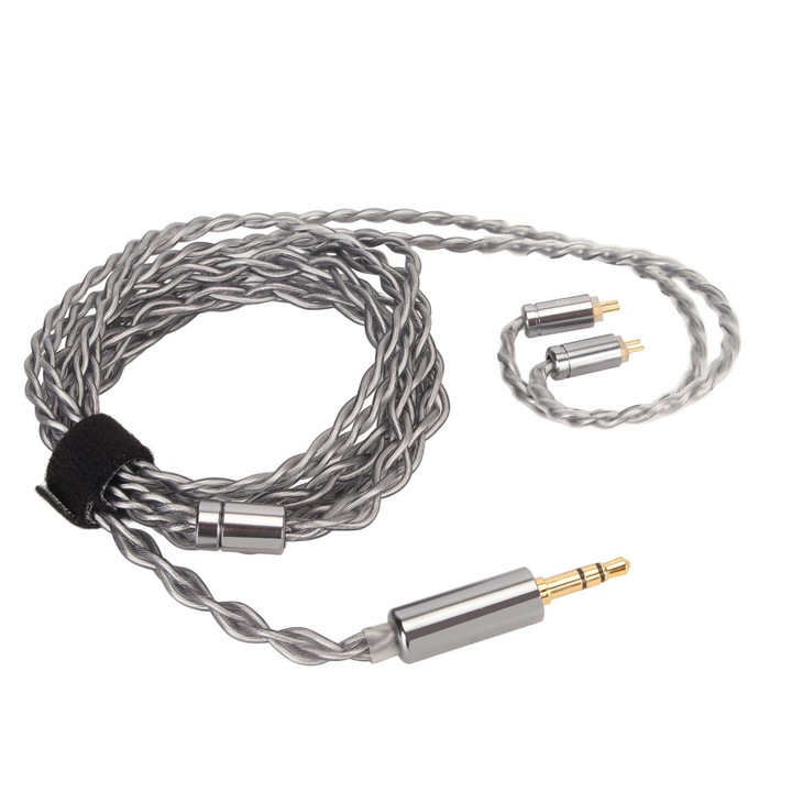 Jormftte fejhallgató kábel, 49 magos, ezüstözött réz, 1.2m, szürke