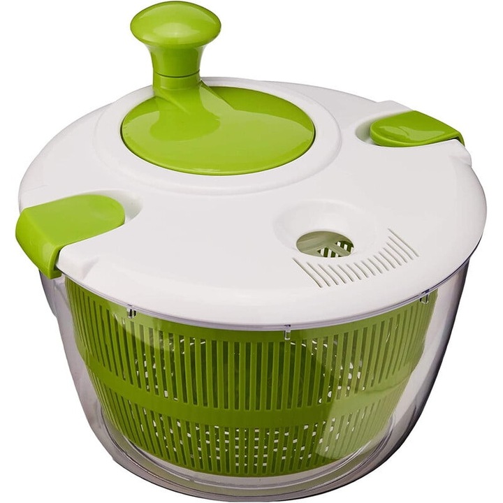 Strecurator de salata Enforose, 5L, design prietenos, baza antiderapanta, multifunctional 3 in 1