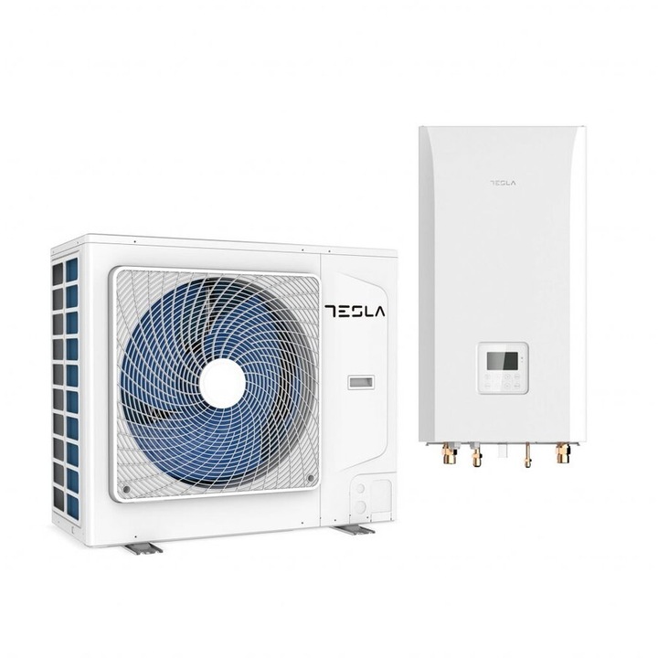 Pompa de caldura aer-apa split Tesla TATP-12HMDA312kW, A+++/A++, 3kW back-up heater, Wi-Fi, 400V