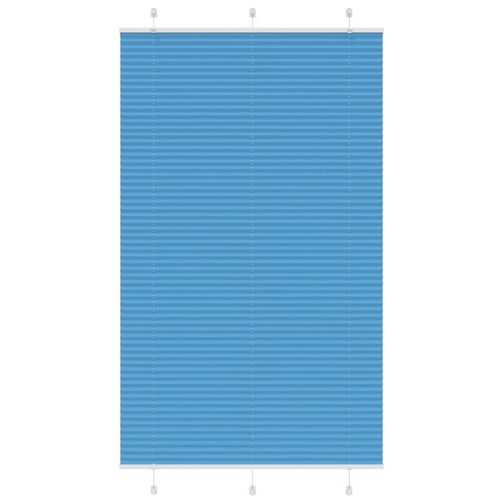 Jaluzea plisata vidaXL, Albastru 120x200 cm, Latime tesatura 119,4 cm 4015215