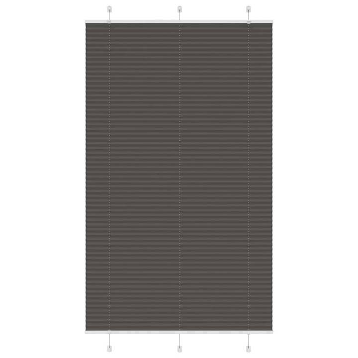 Jaluzea plisata vidaXL, negru, 120x200 cm, Latime tesatura 119,4 cm 4015164