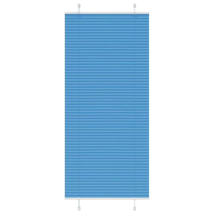 Jaluzea plisata vidaXL, Albastru 85x200 cm, Latime tesatura 84,4 cm 4015208