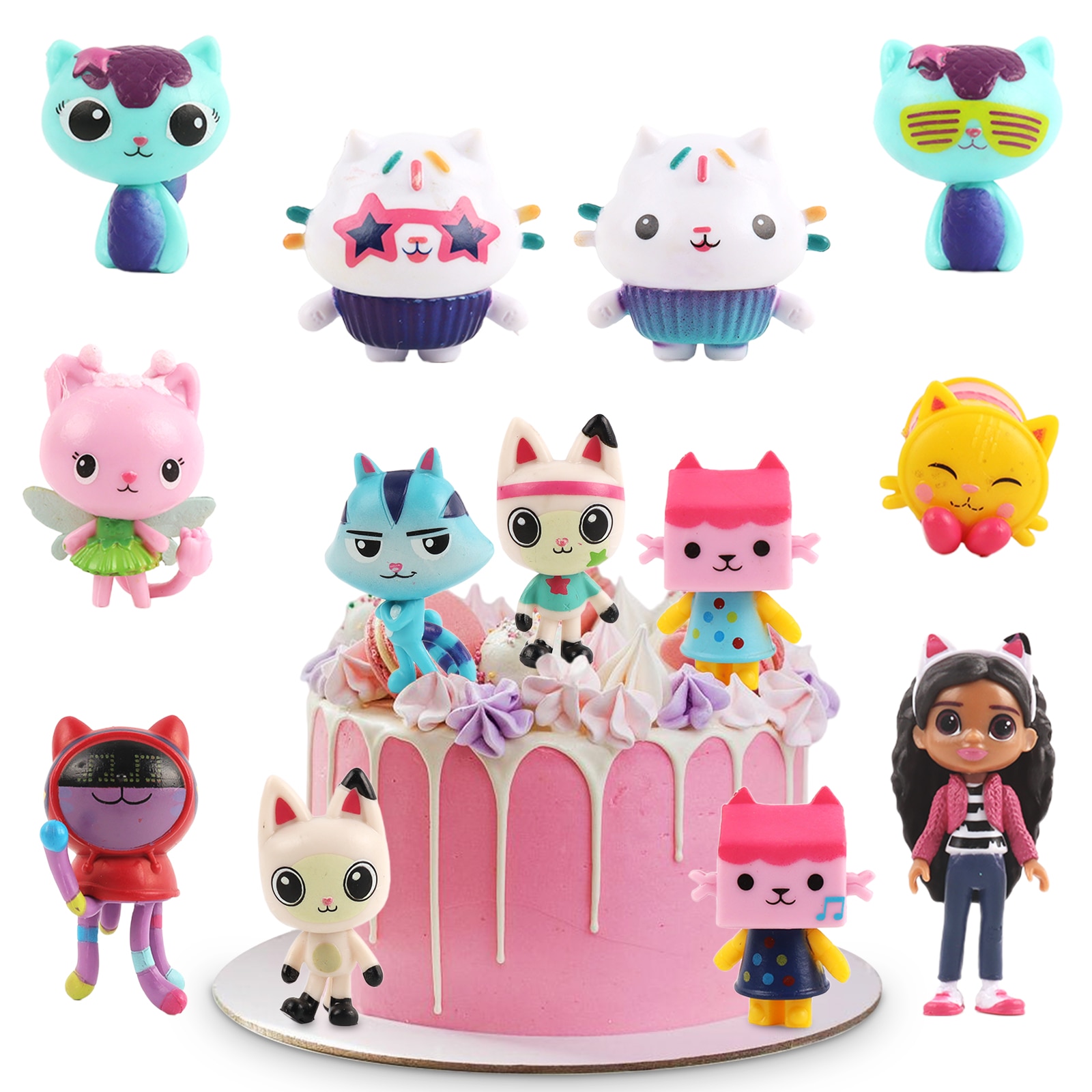 Set cu 9 figurine tip Gabby, multicolor - eMAG.ro