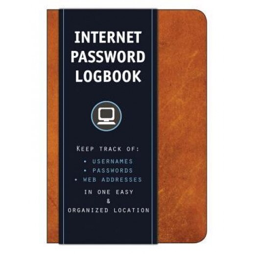 Internet Password Logbook (Cognac Leatherette): Keep Track Of: Usernames, Passwords, Web Addresses in One Easy & Organized Location, Editors of Rock Point (Author)