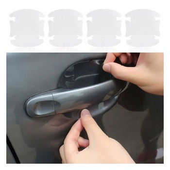 Autocolant Transparent pentru Protectie Zgarieturi Manere Usa - Set 4 bucati Autocolant Transparent pentru Protectie Zgarieturi Manere Usa - Set 4 bucati