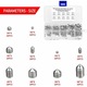 Set 200Pcs Suruburi Hexagonale Fara Cap, Otel Inoxidabil 304, M3-M8, Scule Multifunctionale