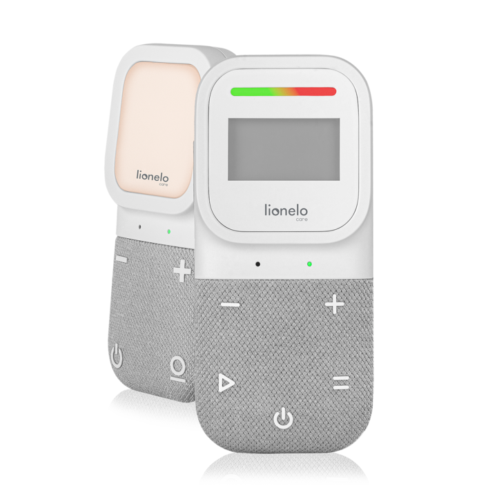 Monitor, Lionelo, Babyline 2.3, Comunicare bidirectionala, Cantece de leagan, sunete ambientale si zgomote din natura, Vibratii si LED-uri, Senzor temperatura, Raza de actiune 70/400m, Portabil, Alb