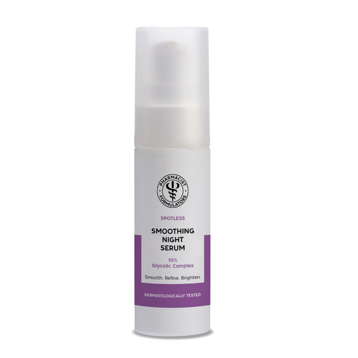 Ser de Noapte cu Complex Glicolic 10%, Gama Spotless, 30 ml, Pharmacist Formulators