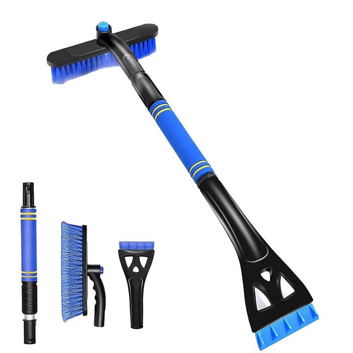 Perie de zapada 2 in 1, extensibil, pentru masina, design dual, 30cm