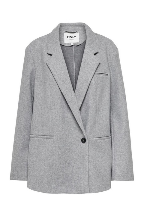 Sacou oversize Light Grey Melange, Gri, Only, Gri, XL