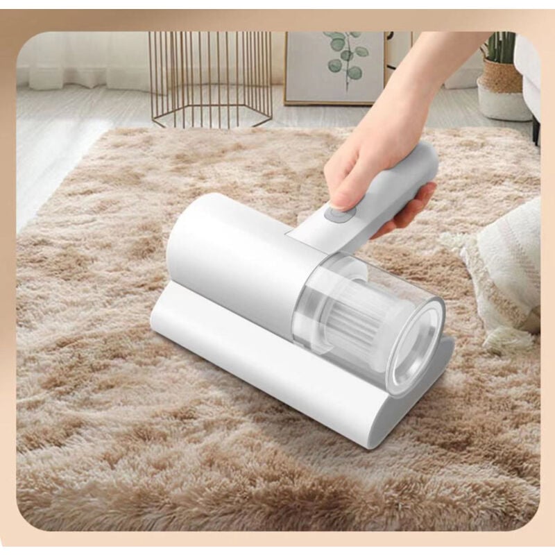 Aspirator portabil AMRINUGL, tehnologie cu pad-uri cu pulsare dubla, functie 3 in 1, pentru saltele, perne, lenjerie si tapiterie