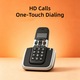 Telefon fara fir, Caller ID, stocare numere, semnal puternic, material de inalta calitate, durabil, portabil, negru