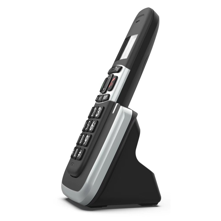Telefon fara fir, Caller ID, stocare numere, semnal puternic, material de inalta calitate, durabil, portabil, negru