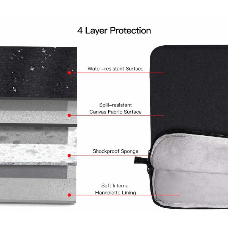 Geanta laptop, neagra, 36x26x3cm, pentru notebookuri de 13 inch, cu buzunar suplimentar