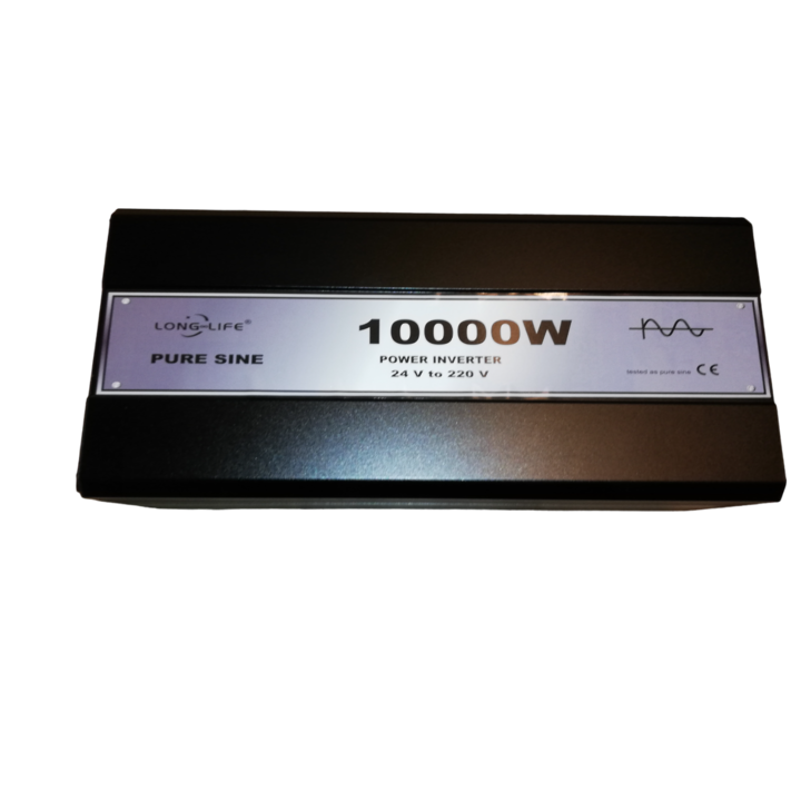 Инвертор за кола чист синус, 10000 W 24 V - 220 V, инвертор чиста вълна, ТИР, камион, автобус, каравана, кемпер, тестван с осцилоскоп, лодка