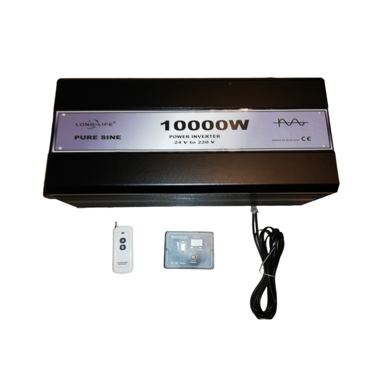 Invertor auto sinus pur, 10000 W 24 V - 220 V, inverter unda pura, tir, camion, autocar, rulota, autorulota, testat osciloscop, camper, barca