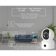 Camera, 1080p HD, conexiune Bluetooth, vedere inteligenta pe timp de noapte, interfon vocal, rotatie 360°, alb