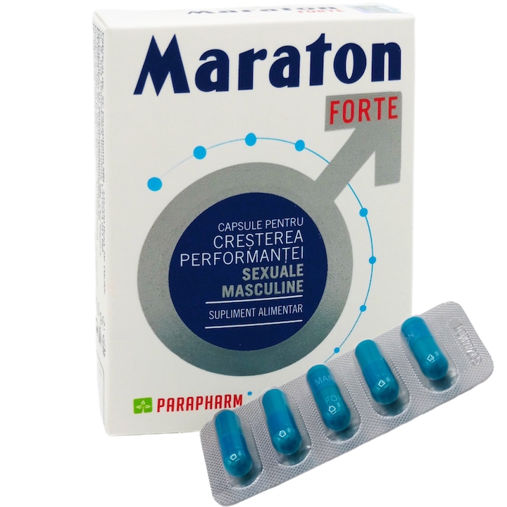 Capsule cresterea performantei sexuale masculine, blister 5 tablete, Maraton Forte